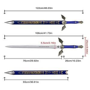 Espada de Juguete de Plástico de 122 cm de la Leyenda de Zelda, Réplica del Arma del Maestro Link, Accesorio de Cosplay - Product Image 2