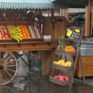 Présentoir de tableau en bois décoratif: support de tableau avec 3 étagères de présentation, chevalet de tableau en bois pour plantes et fruits, - Product Image 4