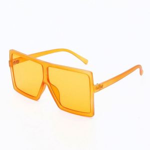 Nouveautés 2020, lunettes de soleil unisexes colorées à la mode, lunettes de soleil carrées surdimensionnées UV400 - Product Image 4