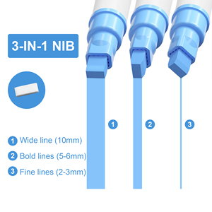 Mới Đến Phổ Biến Có Thể Giặt 12 Màu Sắc 10Mm Jumbo Chất Lỏng Phấn Đánh Dấu Bảng Đen Đánh Dấu Neon Glass DIY Đánh Dấu Bút - Product Image 5