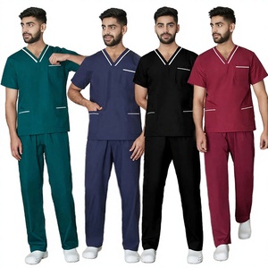 Uniforme de Trabajo de Alta Gama para Salón de Belleza, Consultorio Dental, Fisioterapia, Enfermería, Hospital, Doctor, Unisex, Tejido Dobby de Spandex/Poliéster - Product Image 2