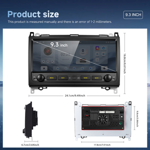 Radio para Auto Android Podofo de 9.3" para Mercedes-Benz Clase A/B W169 B200/W245, 4+64G, Carplay/Android Auto Inalámbrico, GPS/WiFi, USB, ODM - Product Image 5