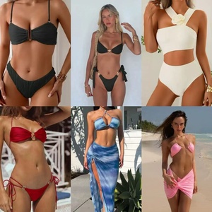 Nuevos trajes de baño con encubrimiento mujeres Hawaiano bronceado a través del traje de baño embalaje ecológico apretado Sexy traje de baño - Product Image 4