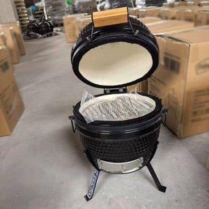 Équipement de <span class=keywords><strong>barbecue</strong></span> exportateur <span class=keywords><strong>KAMADO</strong></span> BBQ rouge Orange noir gros oeuf gril en céramique pour la cuisson à l'extérieur - Product Image 5