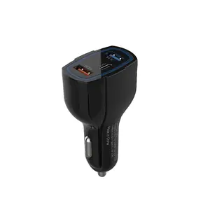Adattatore per caricabatteria da auto con caricatore rapido USB QC3.0 di tipo C USB 3.1A all'ingrosso per dispositivi mobili