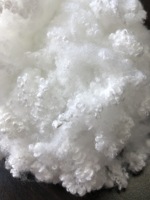 100% poliéster hueco silicio conjugado fibra cortada 3Dx64mm Material de relleno de cojín