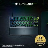 Clavier de jeu Esports OEM ODM Huntsman V3 Pro TKL 8KHz Noir avec interrupteurs optiques analogiques Gen 2 8KHz Polling Snap Tap Rapid Trigge