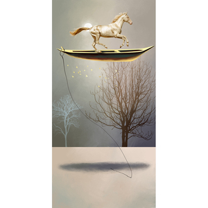 Peintures d'animaux abstraites bateau <span class=keywords><strong>à</strong></span> <span class=keywords><strong>cheval</strong></span> et arbre art mural de luxe pour couloir et décor <span class=keywords><strong>à</strong></span> la maison photo impression sur toile et affiches - Product Image 6