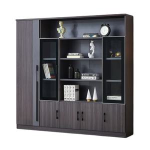 Новый дизайн, Деревянная офисная мебель для хранения, 5-дверная книжная полка из МДФ с шкафом для хранения документов для школы или офиса - Product Image 1