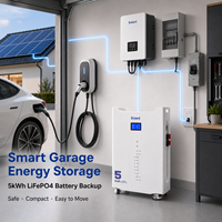 Batterie de secours solaire 5 kWh avec cellules de qualité solaire, directement de l'usine, moniteur intelligent WIFI CAN, 100 Ah, 15 unités en connexion parallèle