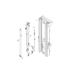 Cylindre de levage Doosan Daewoo 3000 mm à double action hydraulique pour pièces de chariot élévateur D35S5 D40S5 D45S5 - Product Image 1