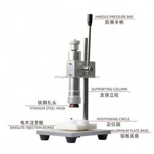 <span class=keywords><strong>Machine</strong></span> à sertir pneumatique pour flacons de 10 ml, bouchons de fûts de 200 L, flacons de parfum, outil pour sertir les bouchons en métal et en plastique - Product Image 2