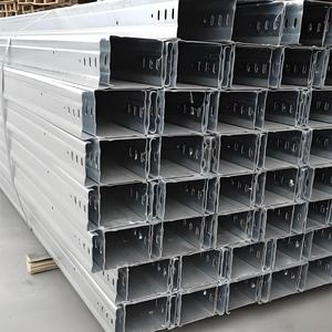 Plateau à câbles en <span class=keywords><strong>acier</strong></span> galvanisé à chaud, perforé, type échelle, pour support de câblage électrique - Product Image 2