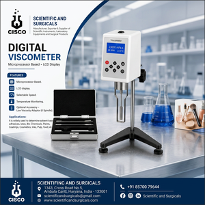 Digital Rotary Viscometer CISCO CISCO-4709 LCD Display Microprocessor Based Selectable <b>Speed</b> Temperature Monitoring <b>Paint</b> Ink - Product Image 2