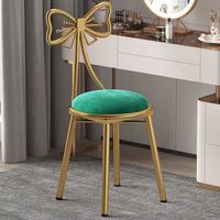 Chaise de bar à ongles papillon cadre en or chaise de salon de manucure pour dame chaise à ongles