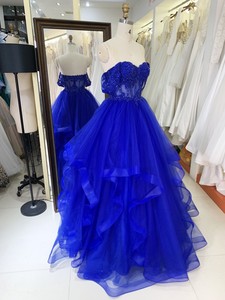 <span class=keywords><strong>Robe</strong></span> de Quinceañera bleu sarcelle à épaules dénudées, style corset, broderie bleue, perles, jupe à volants, coupe trapèze, <span class=keywords><strong>robe</strong></span> de bal, vente en gros - Product Image 5