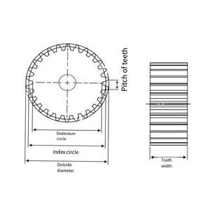 Steel Cylindrical Spur Gears 12-100 Tooth <b>Engine</b> Transmission Gears 3 <b>Models</b> Customizable 1 Year Warranty Guangdong Origin - Product Image 6