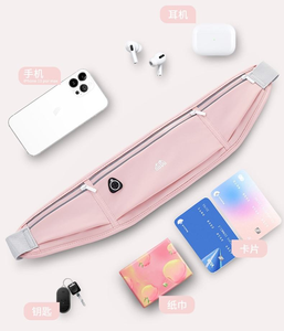 Mini sac banane de sport pour homme et femme, motif logo, imperméable, sac de taille pour la course à pied en plein air, téléphone portable, équipement, sacs de jogging invisibles - Product Image 5