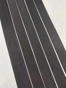 Correa de nailon elástico negro personalizable, poliéster de alta tenacidad con logotipo Jacquard para bolsos - Product Image 5