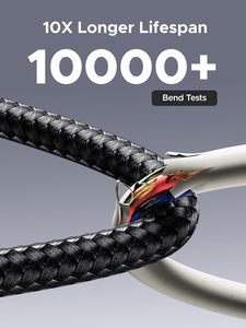 Cable de Datos <span class=keywords><strong>USB</strong></span> <span class=keywords><strong>C</strong></span> a <span class=keywords><strong>USB</strong></span> <span class=keywords><strong>C</strong></span> de Carga Rápida con Pantalla Digital UGREEN de 100 W, Cable Tipo <span class=keywords><strong>C</strong></span> con Trenzado de Nailon de 3.3 pies y 6.6 pies para iPhone y Laptop - Product Image 6