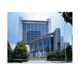 Exterior Decoration Function Steel Structure With Glass Curtain Wall For Business/ Exhibition Hall Building