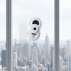 Robot de nettoyage de vitres électrique intelligent pour la maison, aspirateur et <span class=keywords><strong>essuie</strong></span>-<span class=keywords><strong>glace</strong></span> télécommandé, blanc, design moderne - Product Image 1