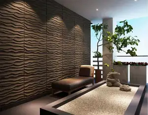 홈 장식 현대 벽 월페이퍼 홈 장식 카탈로그 벽지 3d Pvc 벽 종이 아트 5 패널 홈 장식 브라운 벽 패널