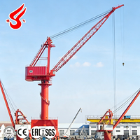 Grue portique à flèche simple de 25 tonnes avec rotation complète à 360 degrés pour une manutention efficace des marchandises portuaires