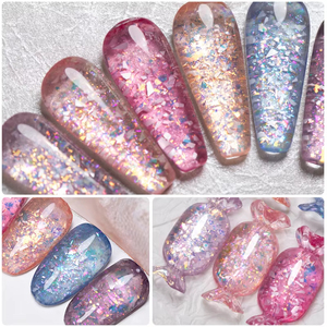 Esmalte de Gel con Purpurina Camaleón, Lentejuelas Coloridas, Manicura Semipermanente, Esmalte de <span class=keywords><strong>Uñas</strong></span> en Gel - Product Image 1