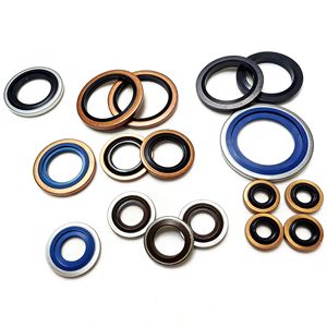 Rondelles d'étanchéité en acier inoxydable 1/4\" 3/8\" en caoutchouc métallique, filetage BSP, pièces automobiles NBR/EPDM/PTFE/FKM/Silicone - Product Image 4