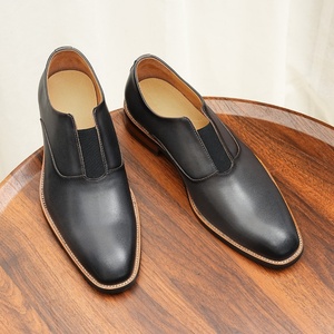 Chaussures montantes décontractées pour hommes en cuir véritable de vachette, style vintage rétro, imperméables et respirantes, vente en gros - Product Image 3