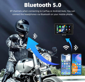 Nhà Máy Bán buôn 5inch kép BT chế độ màn hình cảm ứng <span class=keywords><strong>GPS</strong></span> Navigator cho xe máy không dây Carplay hiển thị Carplay Moto <span class=keywords><strong>5</strong></span> pollici - Product Image 5