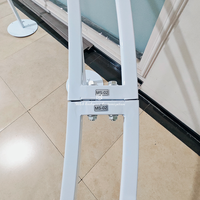 Arche métallique blanche en forme de S haute résistance. Support de toile de fond réglable pour mariages et événements. Décoration Moderne