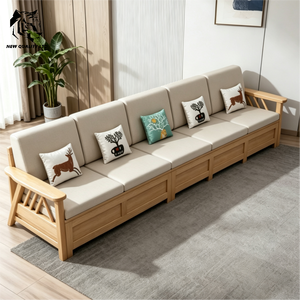 โซฟาผ้าแฟชั่นใหม่จากโรงงานจีน ราคาดี ปรับแต่งได้ มีสินค้าในสต็อก พร้อมบริการดรอปชิปปิ้ง เฟอร์นิเจอร์ห้องนั่งเล่น โซฟาไม้พร้อมที่เก็บของ - Product Image 6