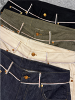 Jean large pour homme en denim selvedge Redline, coupe vintage délavée, style ample Y2K streetwear, vente en gros personnalisée