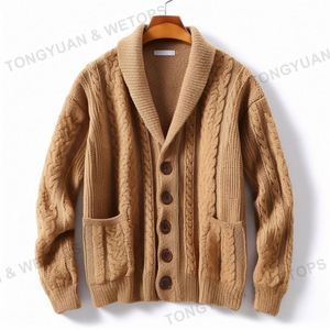Hot Sale Stylish Nylon Cotton <strong>Shawl</strong> <strong>Collar</strong> Sweater Jacket Spring Winter Clothes Knitted <strong>Cardigan</strong> <strong>Men</strong> - Product Image 6