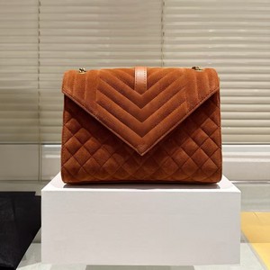 Quilted Suede Envelope Shoulder Bag Maple Leaf Color Fashion Women's Handbag Spring 2026 - Product Image 3