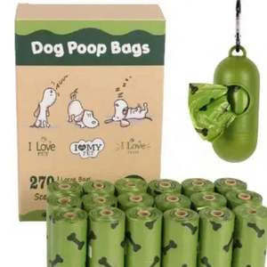 Produits de premier rang pour l'élimination des déchets d'animaux de compagnie, 18 rouleaux de sacs avec 2 distributeurs, sacs à déchets biodégradables pour animaux de compagnie - Product Image 1