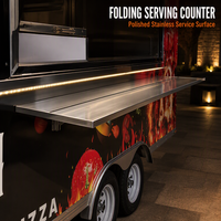 Truth Food Truck Kaffeeanhänger Voll Ausgestattete Mobile Kaffeeküche für Desserts, Backwaren, Getränke und Straßenessen-Verkauf