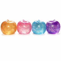 Jouet Squishy en TPR/PU Rose Doré Style Fruit pour Soulagement du Stress et Décompression à Rebond Lent Anti-Stress