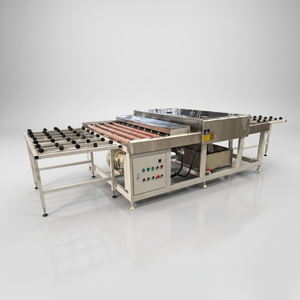 Machine automatique de lavage et de séchage de verre JJY 2,6 m avec 2 brosses, 2 éponges, acier 304, 380 V - Product Image 1