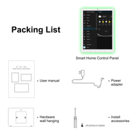 Système d'interphone intelligent pour maison connectée Android 13 RK3566, écran tactile mural 9,7 pouces avec port RS485 I/O, compatible PoE