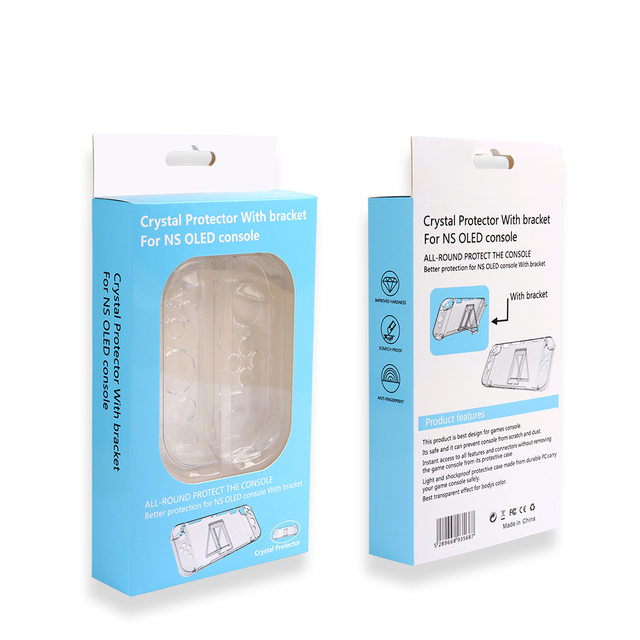 Factory Wholesale Transparent Crystal Hard Cover Protective Clear Case Shell for Nintendo Switch OLED