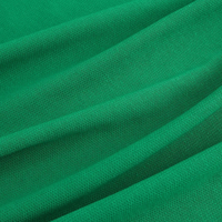 Tissu jersey de qualité supérieure, biologique, 200g/m, 32S, tricoté en trame, respirant, absorbant l'humidité, poids moyen, 64% coton, 36% polyester, pour filles