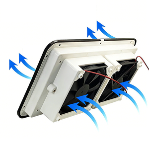 Ventilateur de ventilation pour <span class=keywords><strong>camping</strong></span>-car, port de ventilation pour véhicule de <span class=keywords><strong>camping</strong></span> équipé de deux ventilateurs et d'un filet anti-insectes pour caravane, remorque - Product Image 5