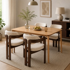 Tavoli <span class=keywords><strong>da</strong></span> <span class=keywords><strong>Pranzo</strong></span> Moderni di Grandi Dimensioni in Legno di Quercia Naturale, Set Tavolo <span class=keywords><strong>da</strong></span> <span class=keywords><strong>Pranzo</strong></span> e Tavolino <span class=keywords><strong>da</strong></span> Caffè per <span class=keywords><strong>Soggiorno</strong></span>, <span class=keywords><strong>Cucina</strong></span> e <span class=keywords><strong>Sala</strong></span> <span class=keywords><strong>da</strong></span> <span class=keywords><strong>Pranzo</strong></span> - Product Image 2