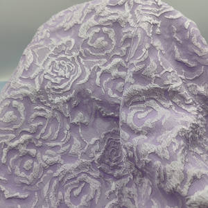 Nuevo 100% poliéster 3D en relieve Jacquard Rosa tela transpirable Mujer Primavera Verano Cheongsam Hanfu ropa Casual para boda - Product Image 3