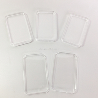 Boîtier rectangulaire en acrylique transparent pour barres d'argent de 1 oz, fournitures de collection, capsules pour pièces de monnaie