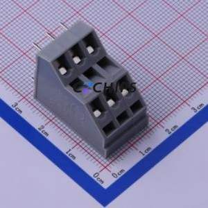 KFM736-5.0-2X3P Spring Terminal Block Through hole Component (THT),P=5mm Connector 5mm 6P 3 17A - Product Image 1