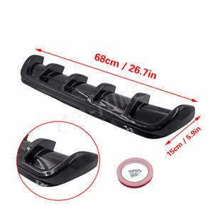Phụ kiện ô tô, bộ dụng cụ đa năng cho xe hơi, viền cản sau, cánh gió đuôi cá, viền cản gió bóng đen, bộ khuếch tán gió 67*15CM - Product Image 2